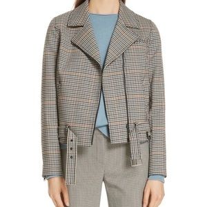 Nordstrom Signature Seinna Check Moto Jacket